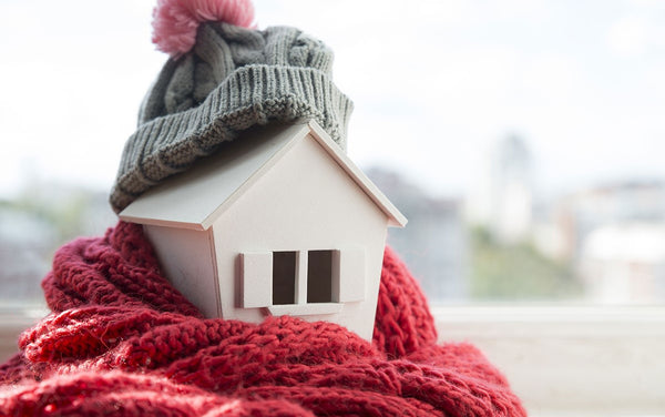 home with scarf and hat, winter eco-friendly tips
