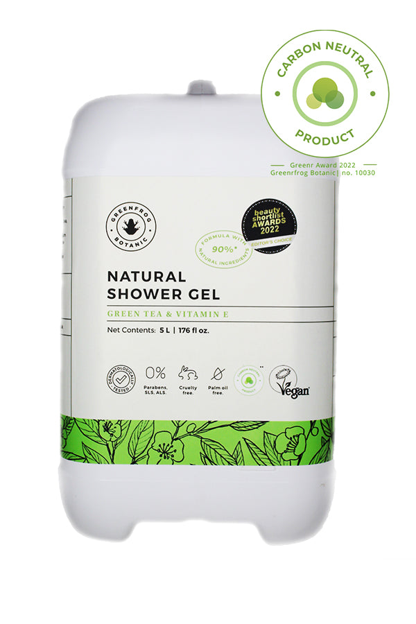 5L Natural Shower Gel - Green Tea and vit E