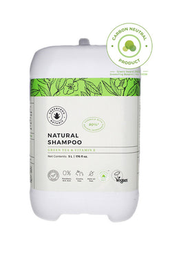 5L Natural Shampoo - Green Tea & Vit E